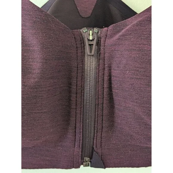 Knockout by Victorias Secret Purple Front-Close Sports Bra 36C Adjustable Straps - Picture 2 of 9